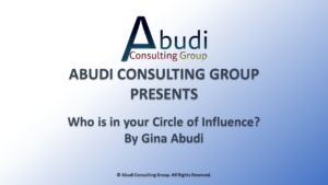 Who is in your Circle of Influence